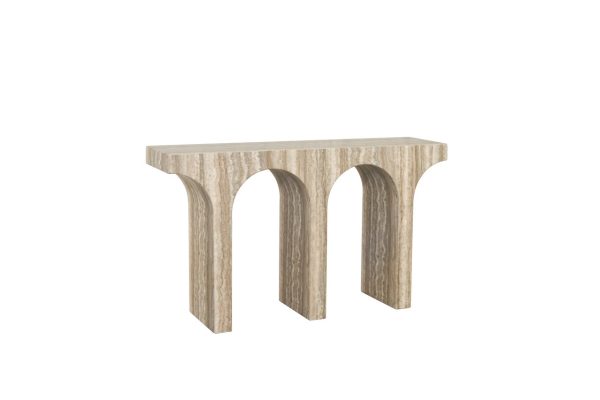 Console Dulce grey faux travertine Richmond Interiors