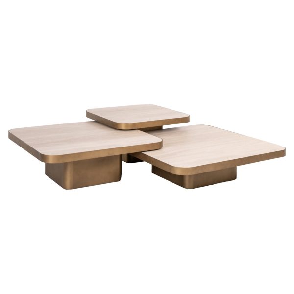 Salontafel Cumulus beige (Set of 3) Richmond Interiors - Afbeelding 4