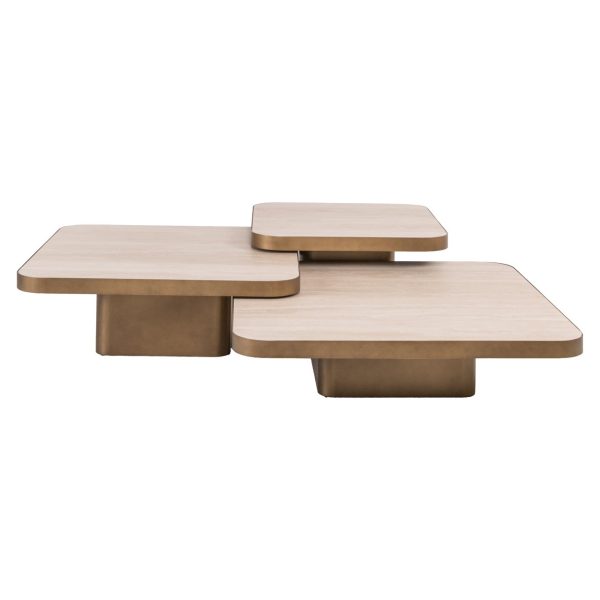 Salontafel Cumulus beige (Set of 3) Richmond Interiors - Afbeelding 3