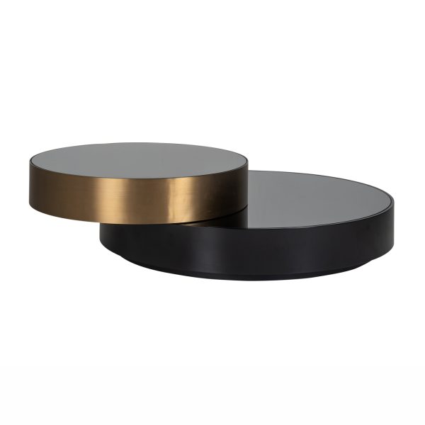 Salontafel Slice black/gold Richmond Interiors