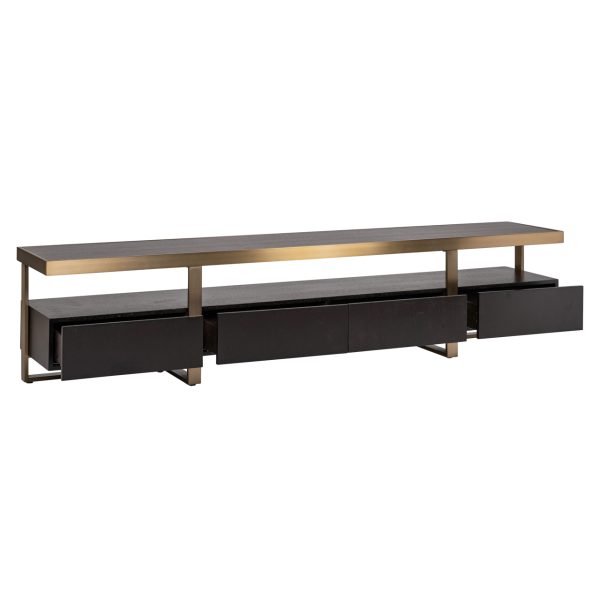 TV-meubel Diddley charcoal Richmond Interiors - Afbeelding 4