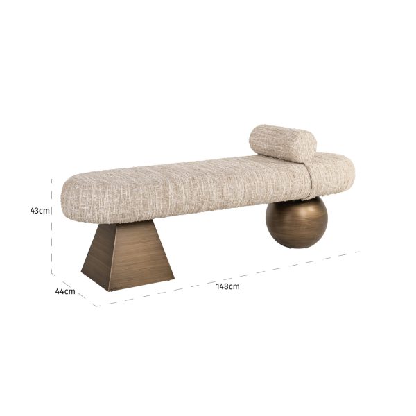 Bank Geneva beige Richmond Interiors - Afbeelding 4