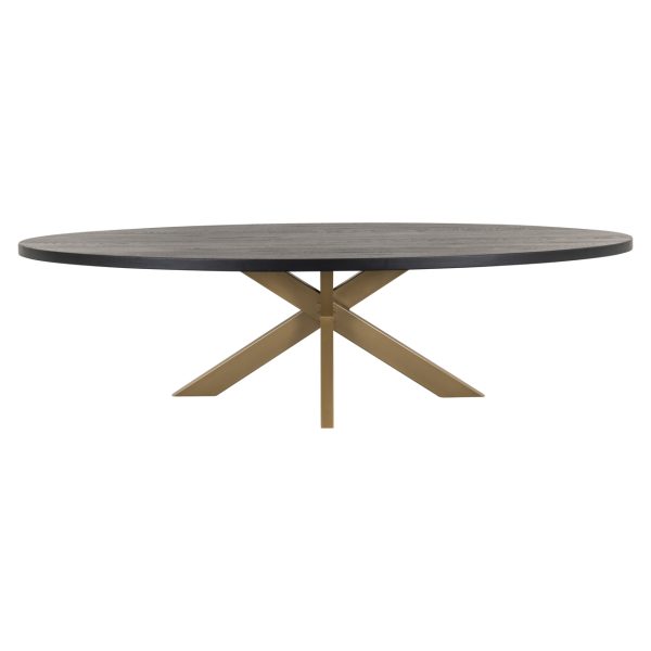 Eettafel Watson black/gold 235 Richmond Interiors - Afbeelding 2