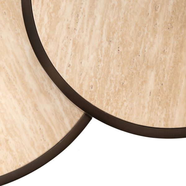 Salontafel Ronson beige (Set of 2) Richmond Interiors - Afbeelding 4