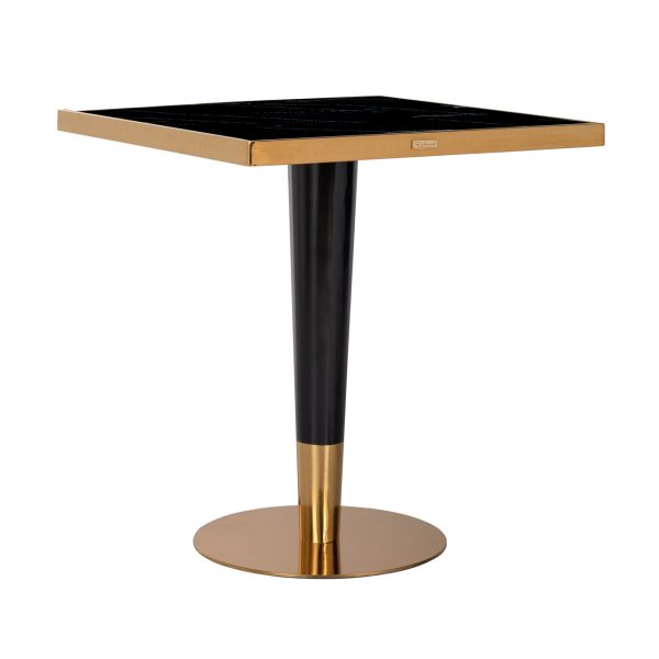 Bistrotafel Can Roca black/gold 70x70 Richmond Interiors