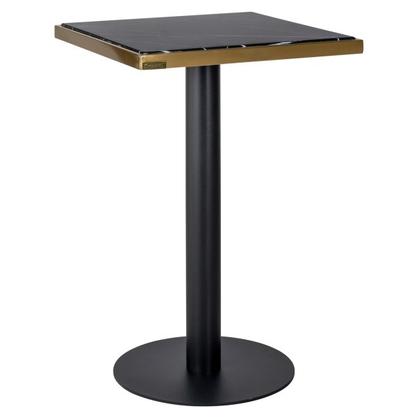 Bistrotafel Zenza black/gold 50x50 Richmond Interiors