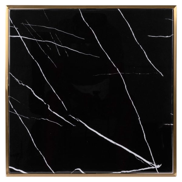 Bistrotafel Zenza black/gold 50x50 Richmond Interiors - Afbeelding 3