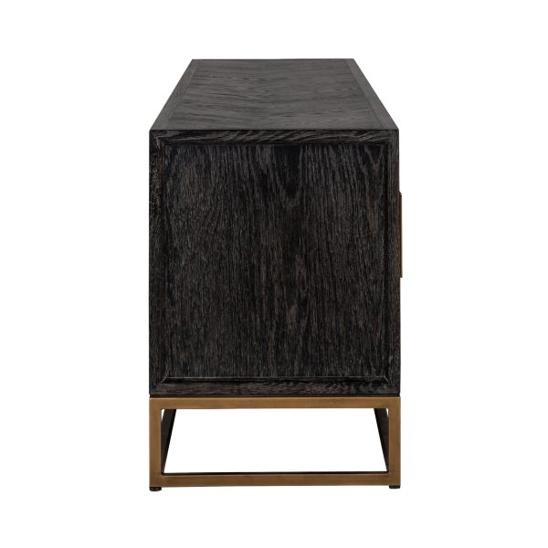 TV-meubel Blackbone Brass black rustic 200 Richmond Interiors - Afbeelding 2