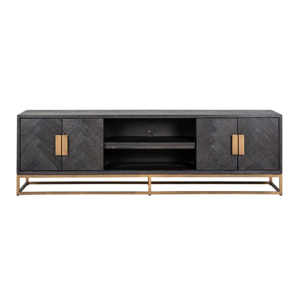 TV-meubel Blackbone Brass black rustic 200 Richmond Interiors - Afbeelding 4
