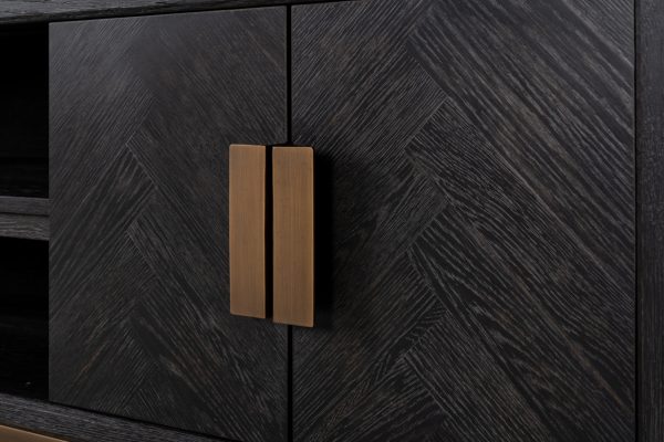 TV-meubel Blackbone Brass black rustic 200 Richmond Interiors - Afbeelding 6
