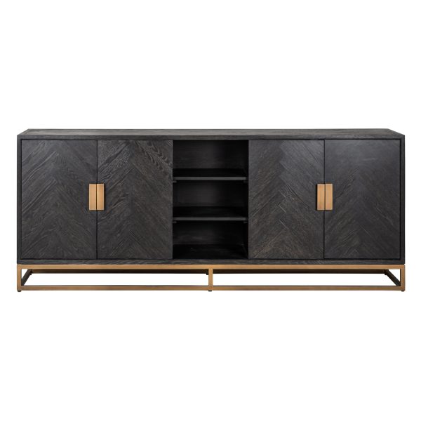 Dressoir Blackbone Brass black rustic Richmond Interiors - Afbeelding 3