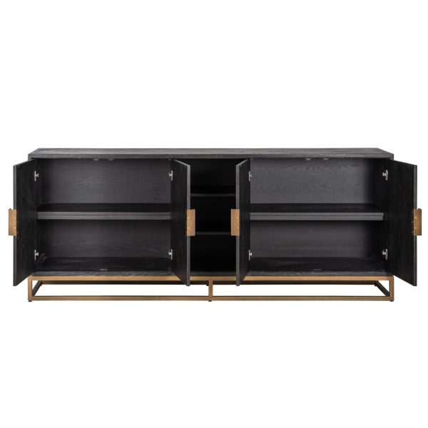 Dressoir Blackbone Brass black rustic Richmond Interiors - Afbeelding 4
