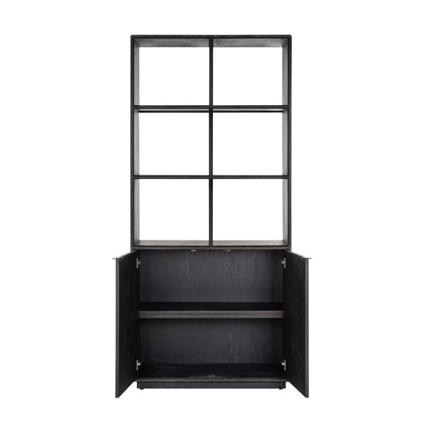 Wandkast Blackbone Brass black rustic Richmond Interiors - Afbeelding 5