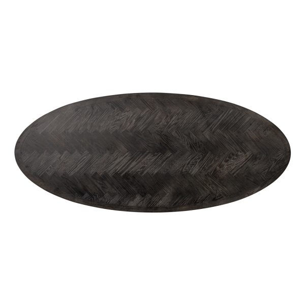 Eettafel Blackbone Brass black rustic oval 230 Richmond Interiors - Afbeelding 3