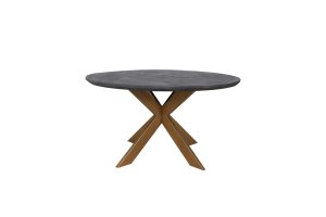 Eettafel Blackbone Brass black rustic 140Ø Richmond Interiors