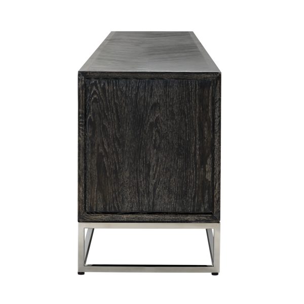 TV-meubel Blackbone Silver black rustic 220 Richmond Interiors - Afbeelding 3