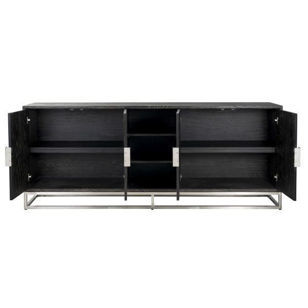Dressoir Blackbone Silver black rustic Richmond Interiors - Afbeelding 2