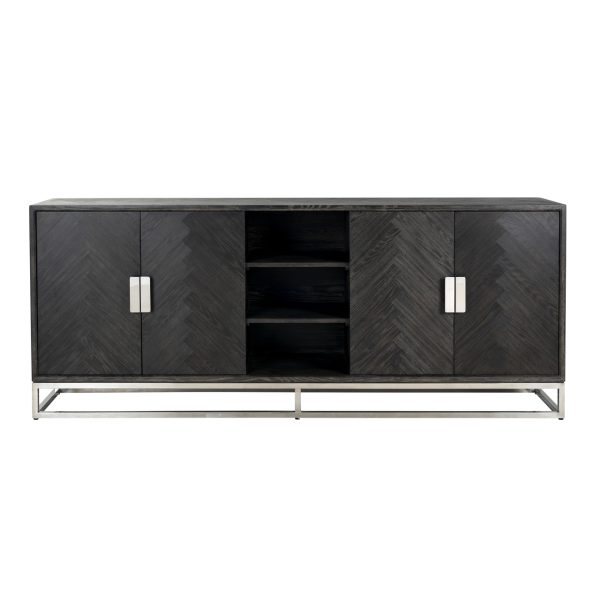 Dressoir Blackbone Silver black rustic Richmond Interiors - Afbeelding 4