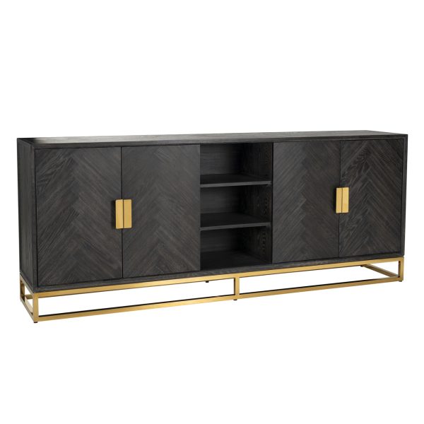 Dressoir Blackbone Gold black rustic Richmond Interiors
