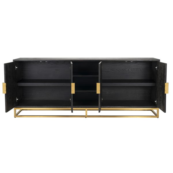 Dressoir Blackbone Gold black rustic Richmond Interiors - Afbeelding 2