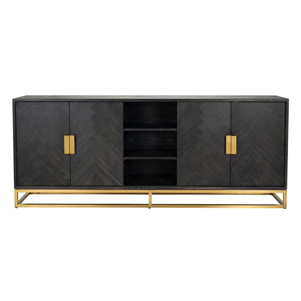Dressoir Blackbone Gold black rustic Richmond Interiors - Afbeelding 4