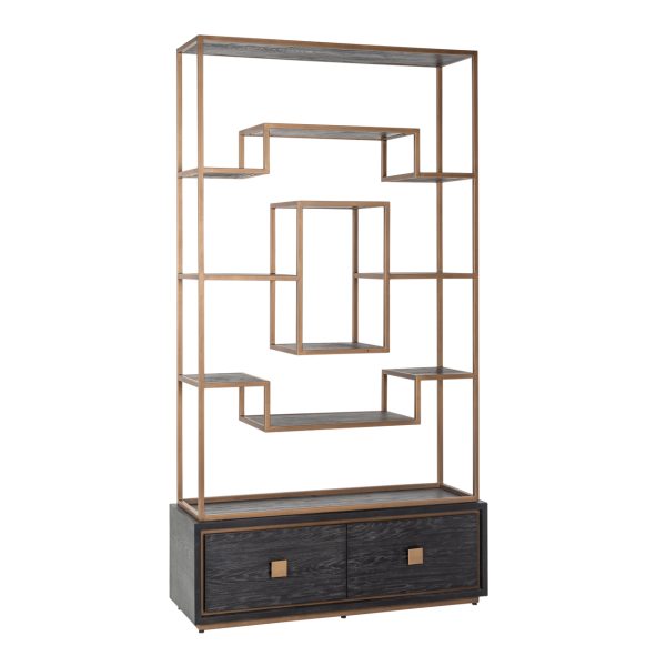 Wandkast Hunter black rustic Richmond Interiors