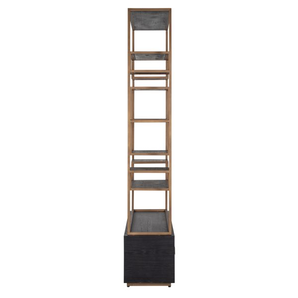 Wandkast Hunter black rustic Richmond Interiors - Afbeelding 2