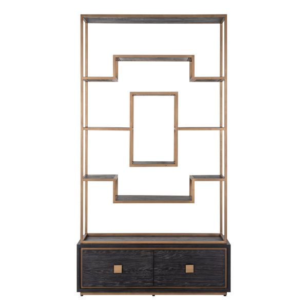 Wandkast Hunter black rustic Richmond Interiors - Afbeelding 3
