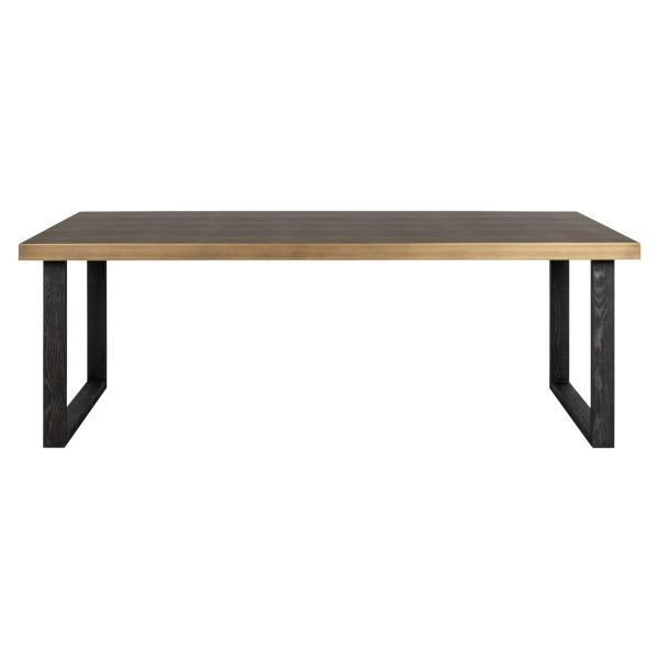 Eettafel Bloomville brown incl. glass top 200 Richmond Interiors - Afbeelding 4