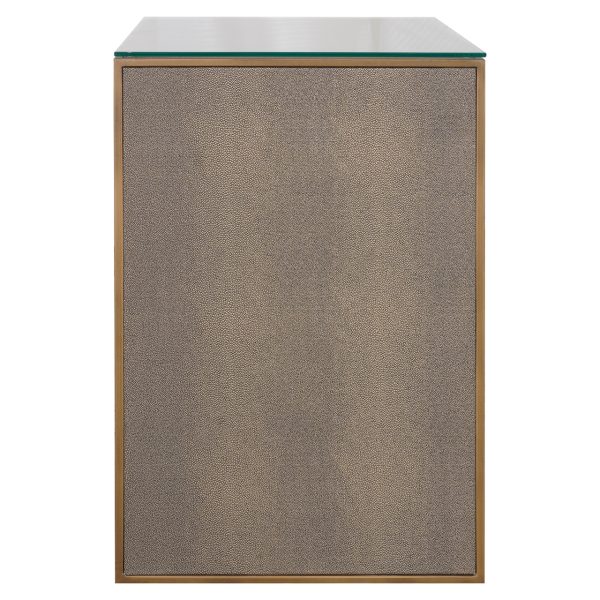 Nachtkastje Bloomville brown incl. glass top Richmond Interiors