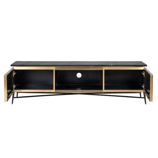 TV-meubel Ironville gold Richmond Interiors - Afbeelding 5