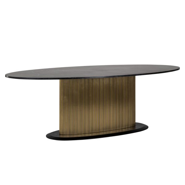 Eettafel Ironville gold oval 235 Richmond Interiors
