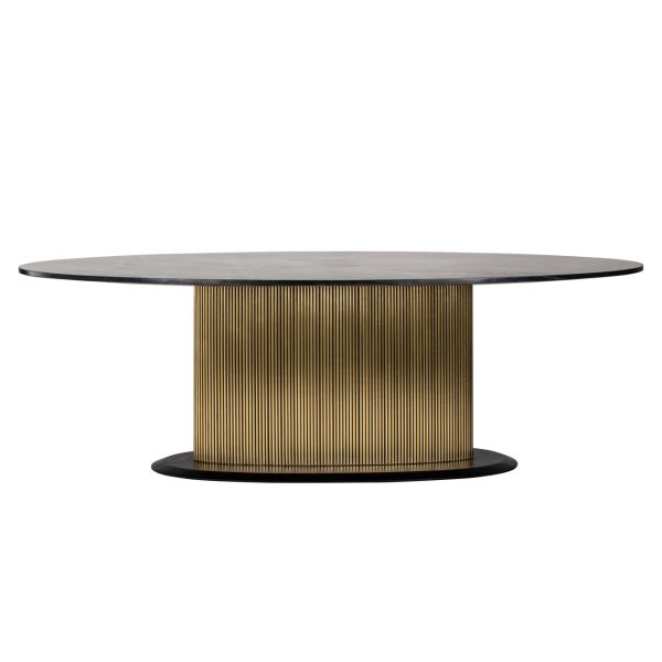 Eettafel Ironville gold oval 235 Richmond Interiors - Afbeelding 3