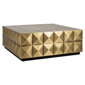 Salontafel Collada brushed gold incl. glass top Richmond Interiors