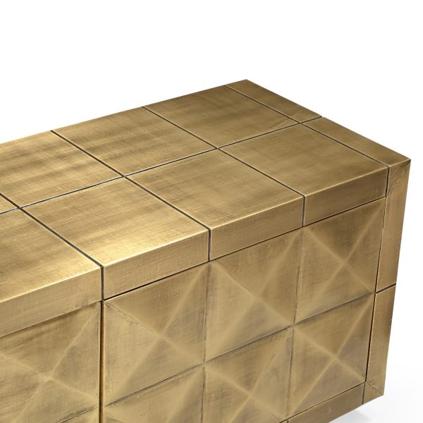 TV-meubel Collada brushed gold Richmond Interiors - Afbeelding 4
