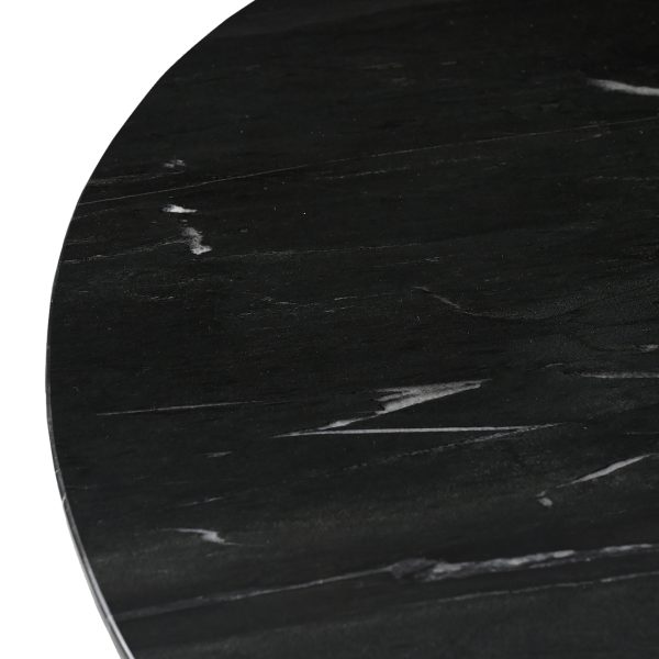 Eettafel Collada black/gold 130Ø Richmond Interiors - Afbeelding 4