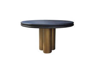 Eettafel Macaron black rustic 130Ø Richmond Interiors