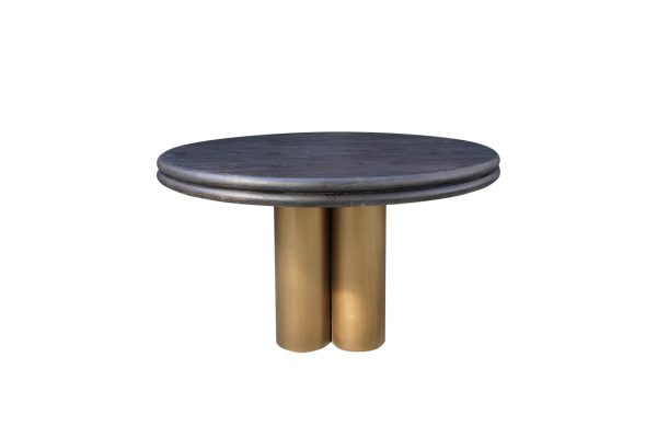 Eettafel Macaron black rustic 130Ø Richmond Interiors - Afbeelding 3