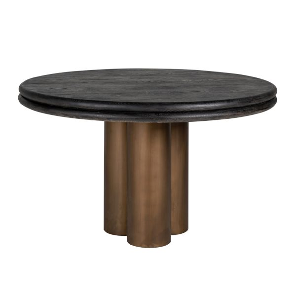 Eettafel Macaron black rustic 130Ø Richmond Interiors - Afbeelding 6