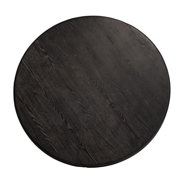Eettafel Macaron black rustic 130Ø Richmond Interiors - Afbeelding 7