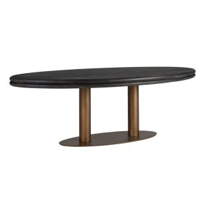 Eettafel Macaron black rustic oval 235 Richmond Interiors