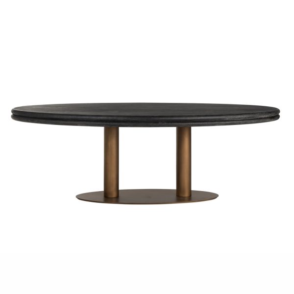 Eettafel Macaron black rustic oval 235 Richmond Interiors - Afbeelding 3