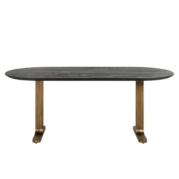 Eettafel Revelin black/gold 200 Richmond Interiors - Afbeelding 2