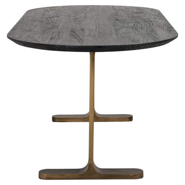Eettafel Revelin black/gold 200 Richmond Interiors - Afbeelding 3