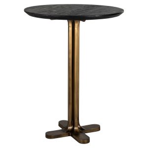 Eettafel Revelin black/gold 81Ø Richmond Interiors