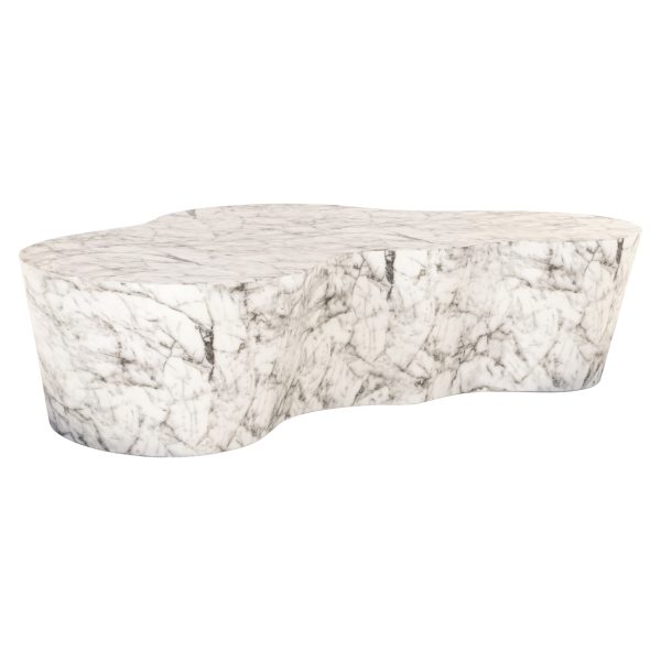 Buiten salontafel Rockyard white marble look Richmond Interiors