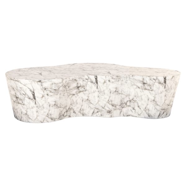 Buiten salontafel Rockyard white marble look Richmond Interiors - Afbeelding 2