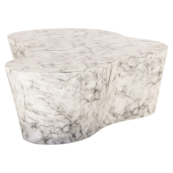 Buiten salontafel Rockyard white marble look Richmond Interiors - Afbeelding 3