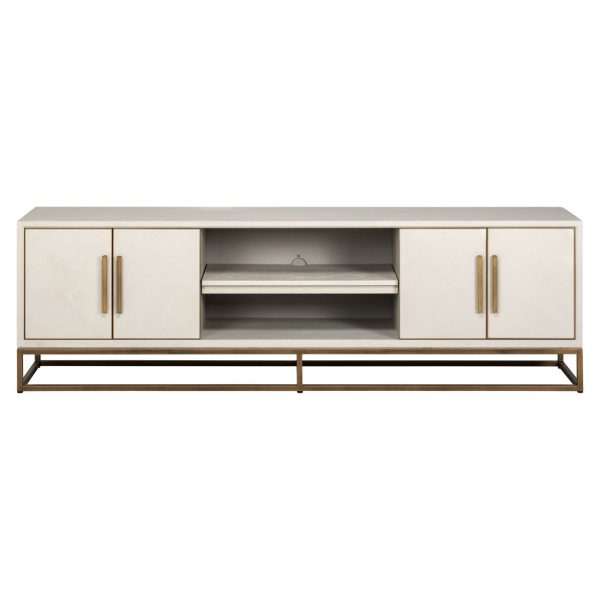TV-meubel Whitebone brass verona grey  200 Richmond Interiors - Afbeelding 3