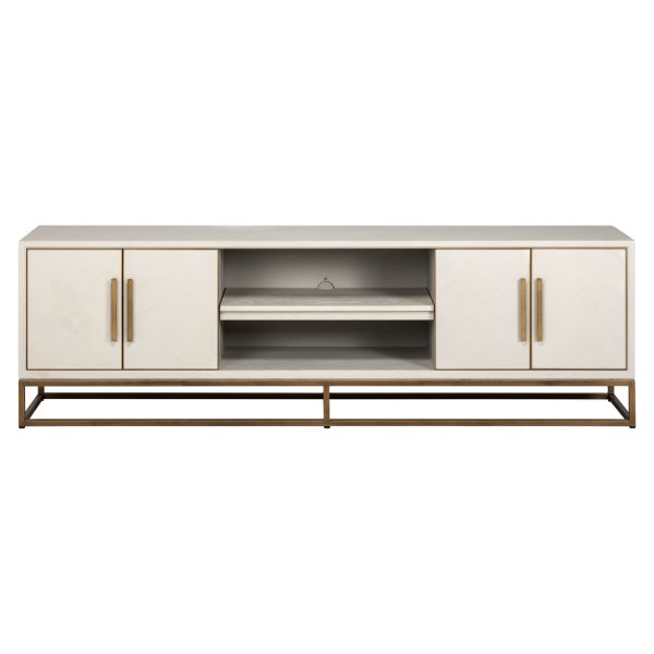 TV-meubel Whitebone brass verona grey  200 Richmond Interiors - Afbeelding 4